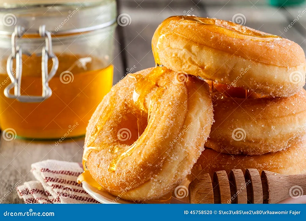 Пончики с медом