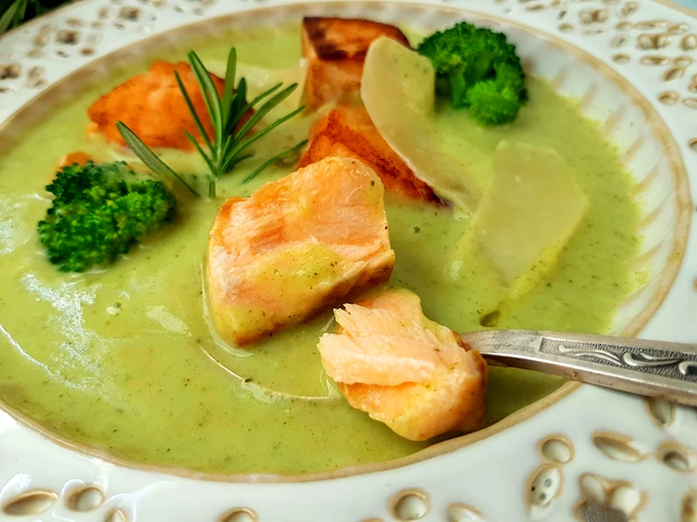 Сырно сливочный суп с брокколи