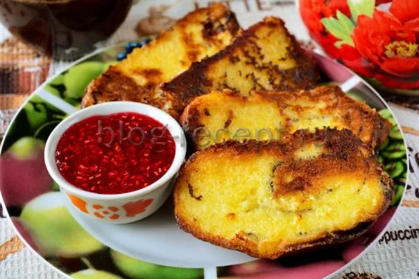 гренки из батона с молоком и яйцом