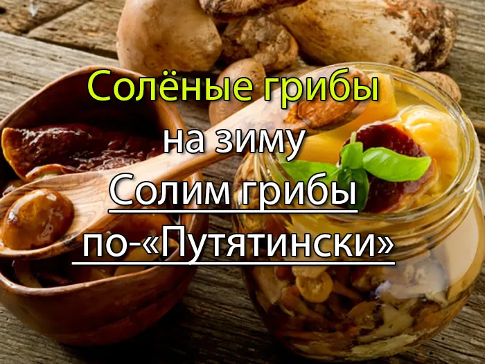 солёные грибы рецепт