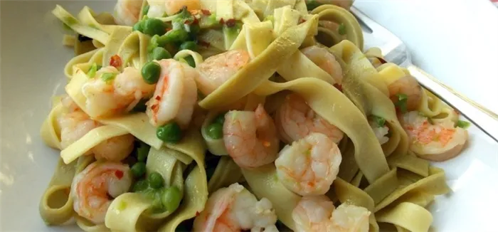 Вкуснейшие рецепты пасты с креветками в сливочном соусе