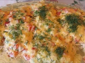 Куриное филе с овощами в духовке