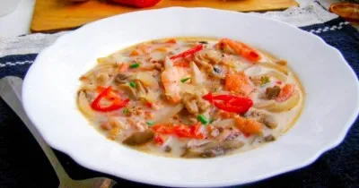 Том Ям с кокосовым молоком