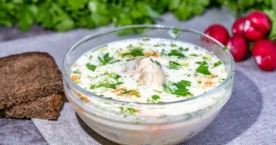 Суп с сыром курицей и картошкой